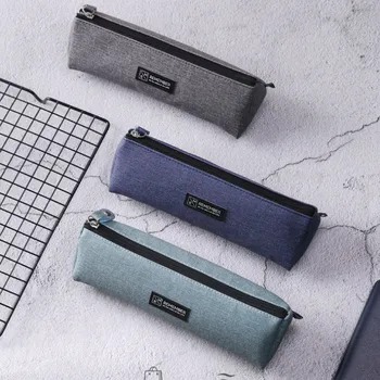 

Deli Triangle Pencil Bag Large Capacity Pencil Case Pencil Bag Student Stationary Bag Pen Pencil Box Student Stationery Supplies