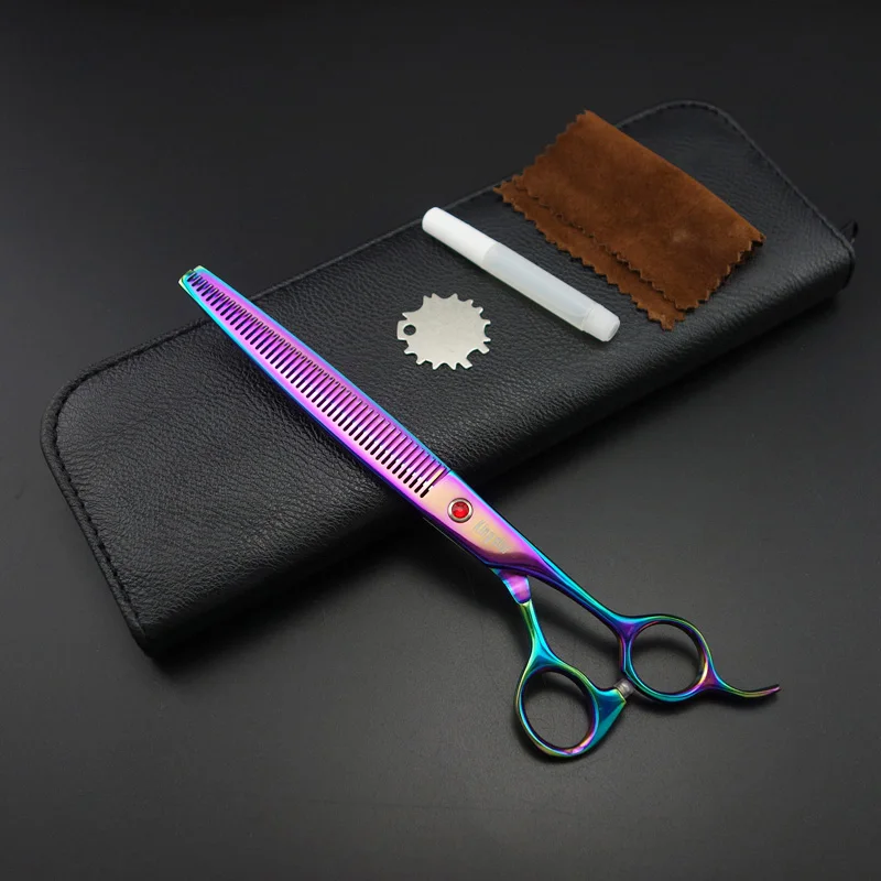 

7.5 inch Professional Premium Sharp Edge Dog PET GROOMING SCISSORS Thinning shears Rainbow K565
