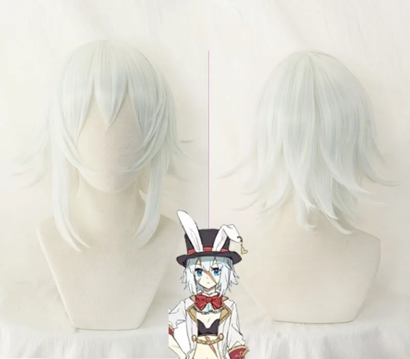 Fate Grand Order Mary Read косплей волос Голубой цвет короткие синтетические волосы Хэллоуин для взрослых