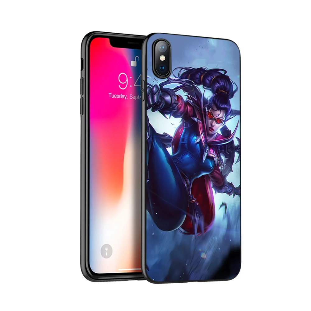Черный чехол из ТПУ для iphone 5 5s SE 2020 6 6s 7 8 plus x 10 силиконовый XR XS 11 pro Max League of Legends