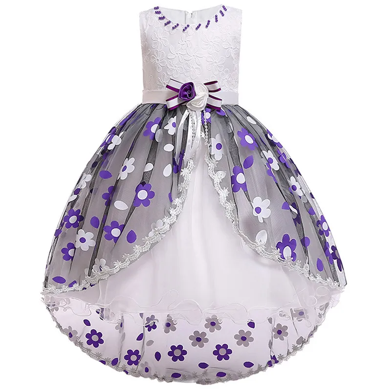 

Kids Dresses for Girls Satin Lace Toddler Elegant Party Gown for Wedding Kids Girl Dress Princess Dress Ball Gown Tuxedo Costume