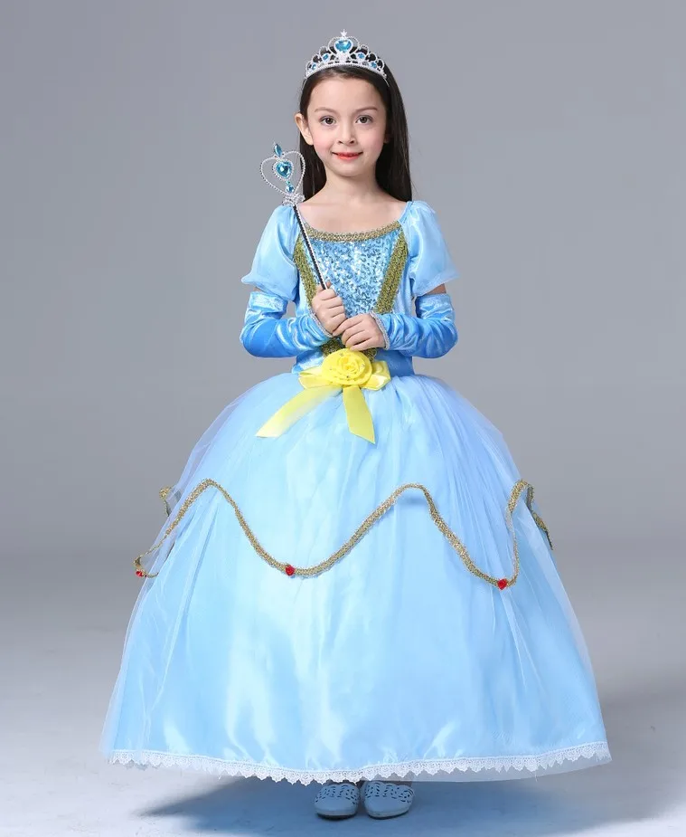 

Princess sofia costume Belle Cinderella dress princess costume dresses for girl elsa dress evening dress robe reine des neiges