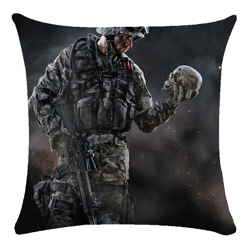 Наволочка с рисунком милого солдата подходит для домашнего/автомобильного