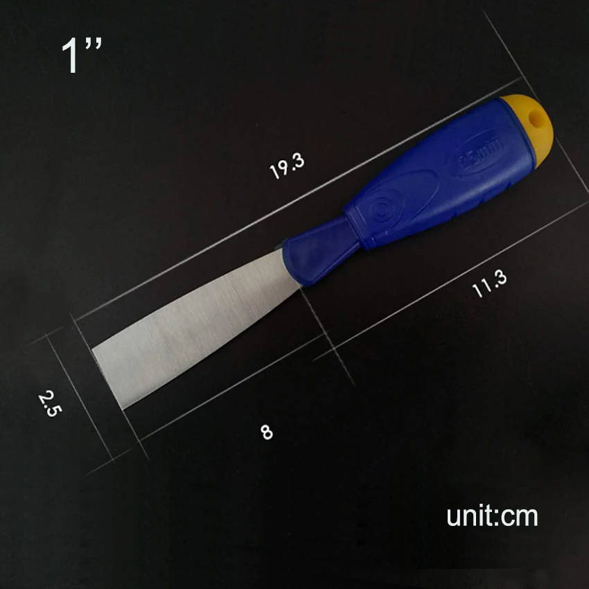 1 шт. шпатлевка нож скребок лезвие Лопата углеродистая сталь пластиковая ручка стены штукатурный нож ручной инструмент строительные инструменты