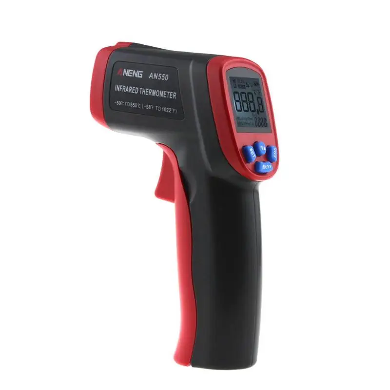 

New ANENG AN550 Non-contact Digital Infrared Thermometer Gun Handheld IR Laser Temperature Gun Pyrometer Diagnostic Tester