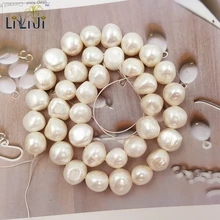 LII Ji 11-12 мм природной произвольной формы пресноводные жемчужные бусины для DIY ожерелье браслет спейсеры для украшений бисер 39 см/прядь
