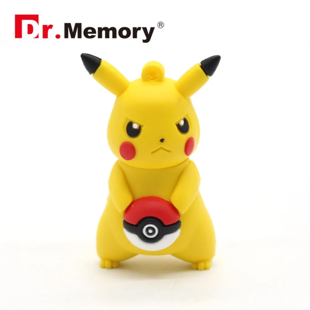 Pokemon USB флэш-накопитель желтый флэш-накопитель Dr. memory 4 ГБ 8 ГБ 16 ГБ 32 ГБ флеш-накопитель pocket monster u disco Poke Ball