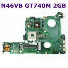 N46VB SLJ8E HM76 GT740M 2 ГБ для ноутбука ASUS N46VB N46VZ материнская плата для ноутбука REV 2,3 DDR3 60NB0100-MB2 полностью протестирована