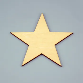 

3pcs/lot Blank unfinished wooden pentagram crafts supplies laser cut rustic wood wedding rings ornaments 350mm 171145