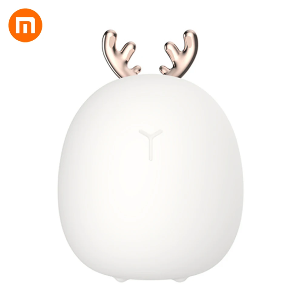 

Xiaomi Cooperated Brand 3 Life Rabbit LED Night Light For Children Warm White Vharging Silicone Night Light USB Charge Desk Lamp