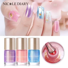 NICOLE DIARY лак для ногтей полупрозрачный желе лак для ногтей Блестящий маникюр лак для ногтей лак 9 мл