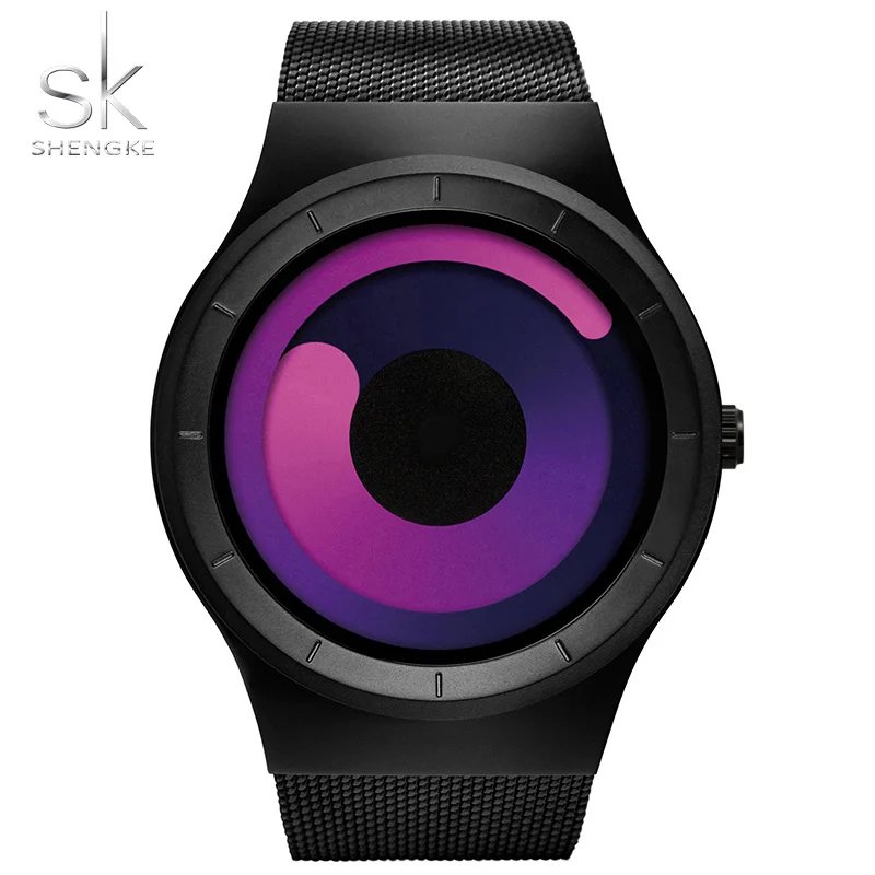 Shengke, бренд, женские наручные часы, спортивные часы, водонепроницаемые, шикарные часы, ограниченная серия, часы, Reloj Deportivo De Mujer - Цвет: black purple