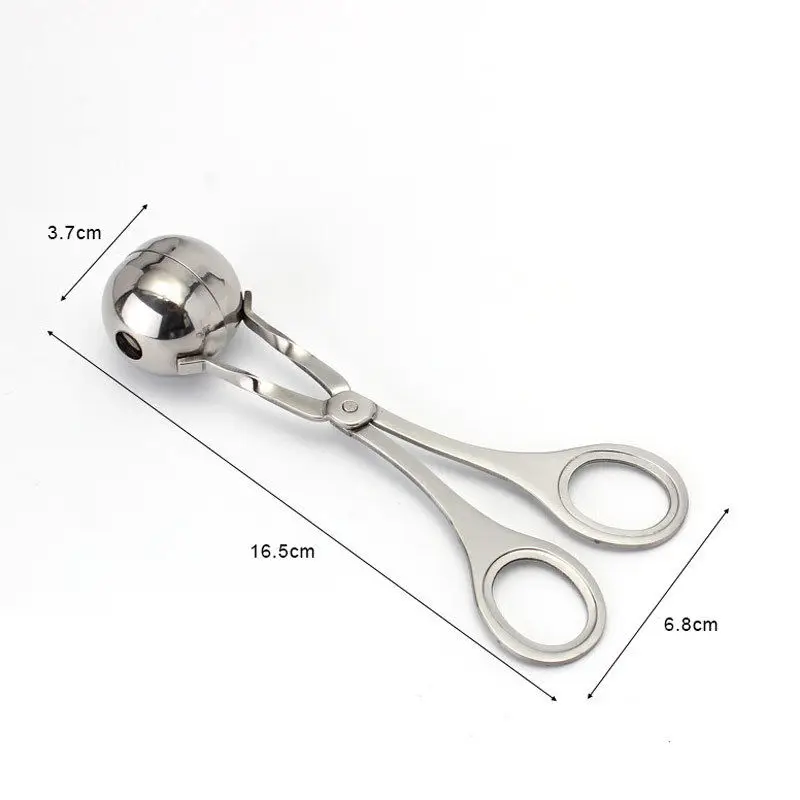 

Kitchen Craft Stainless Steel Meat Baller Cookie Dough Meatball Scoop Large