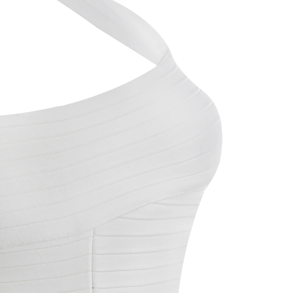 Free Shipping New Summer Dress Women 2022 Sexy Off the shoulder 2 Pieces White Bandage Dress Elegant Party Dress Vestido