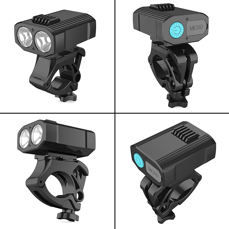 Perfect Bike light Y16 400LM 2 XPE LED Bicycle Light Flashlight USB Rechargeable with 360 Degree Rotation Bracket and 5 Modes for bike 8