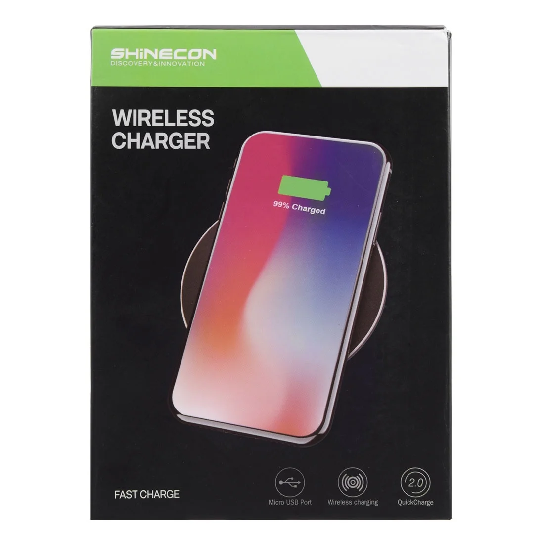 Беспроводное зарядное устройство Qi для iphone xs max, беспроводное зарядное устройство, 6 мм