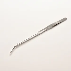 1 шт. 27 см Пинцет для стразов из нержавеющей стали ножницы Аквариум живое растение бак Креветки Риф Танк Изогнутый пинцет инструменты для очистки - изображение