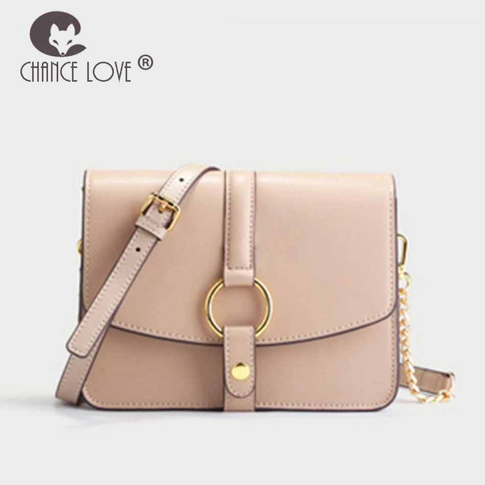 

Chance Love bags for women 2018 Genuine Leather women mini Shoulder diagonal bag female ring belt small square female bag