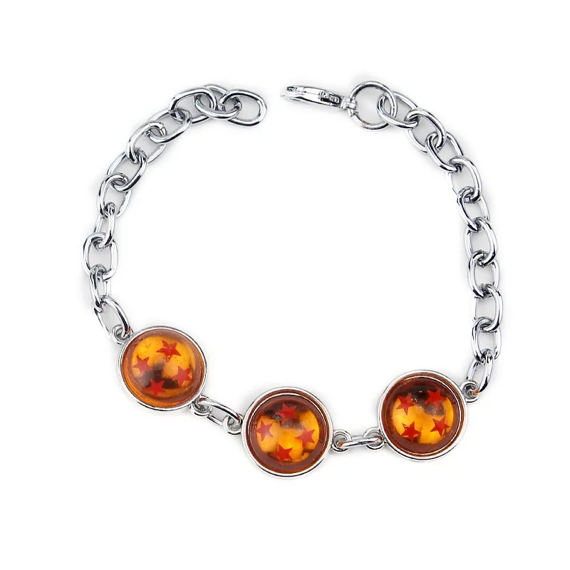 

Dragon Ball Z 4 star crystal bracelet Dragon Ball super inspired bracelets Bangle friendship man woman