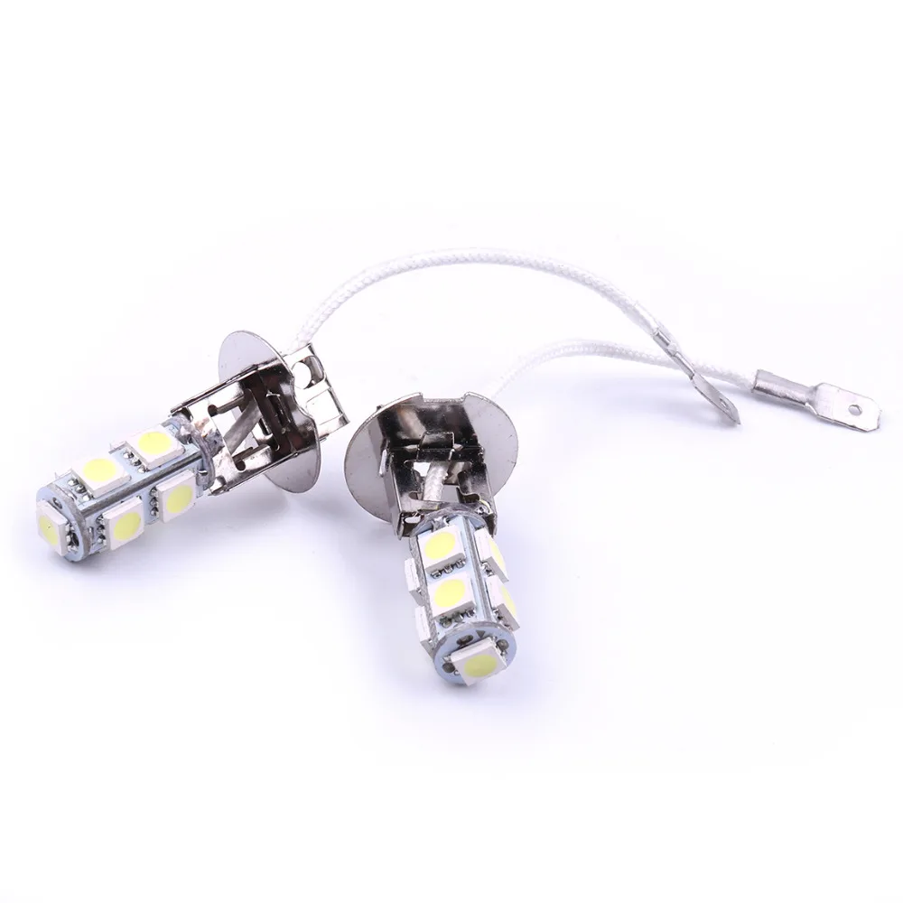 1 Pair H3 453 9SMD LED 5050 12V Head Light Bulbs Car Front Fog Lights