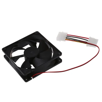 

DC 12V 4 Pin Black Plastic PC Cooling Fan 90mm x 90mm x 25mm for desktop computer case drop Shipping