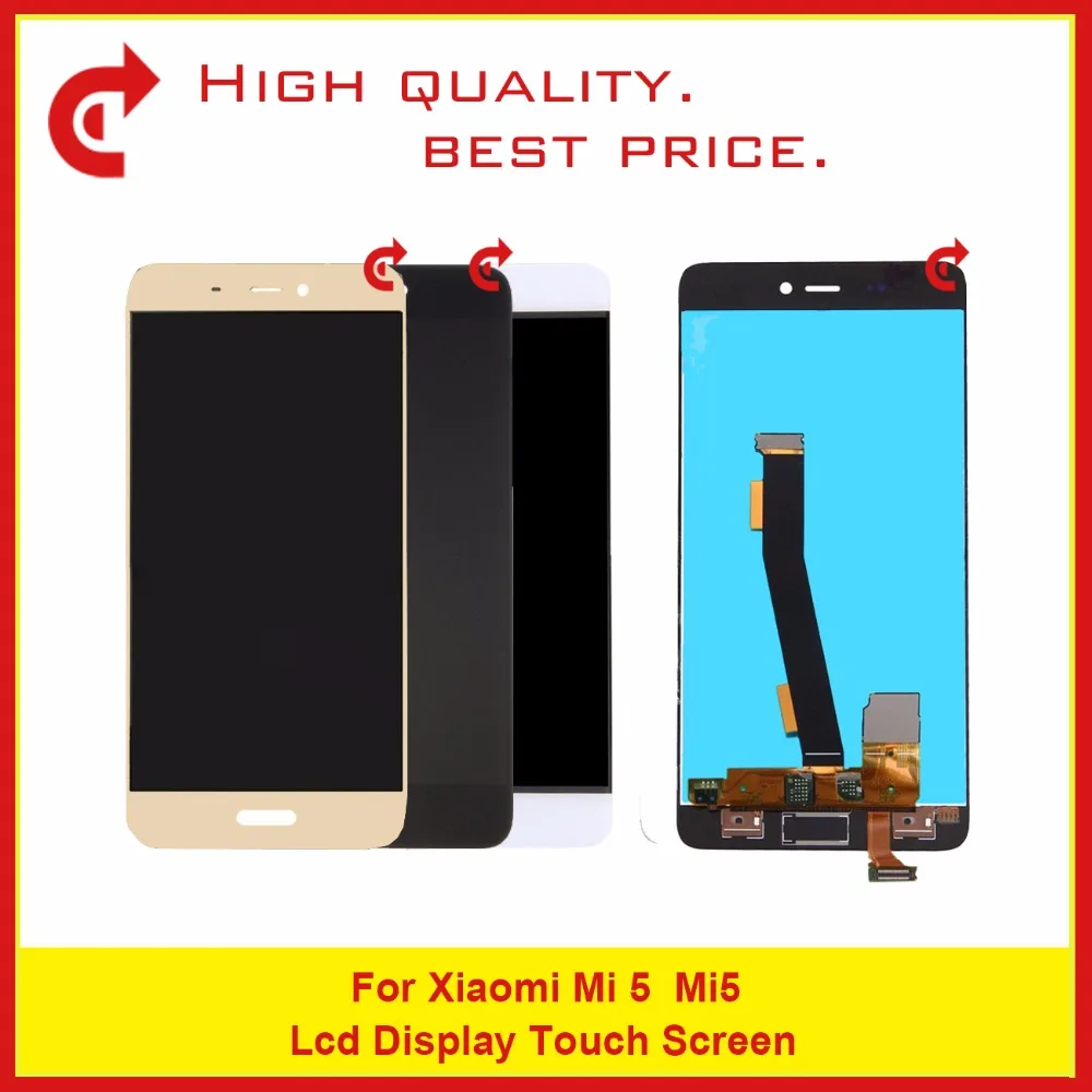 

High Quality 5.15" For Xiaomi Mi 5 Full Lcd Display With Touch Screen Digitizer Assembly Complete Free Shipping+Tracking Code