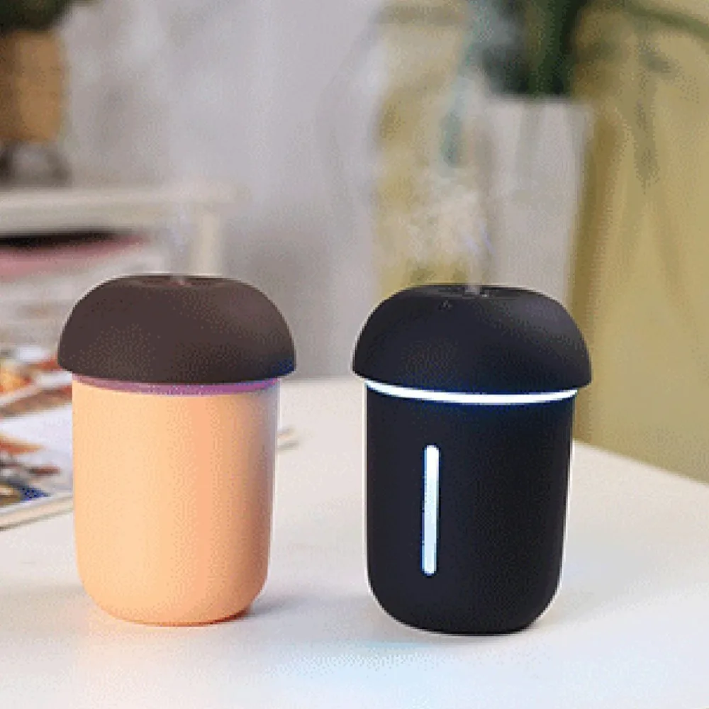 

3 in 1 Mushroom Ultrasonic Air Humidifier With 7 Color Lights Essential Oil Diffuser USB Car Aroma Diffuser