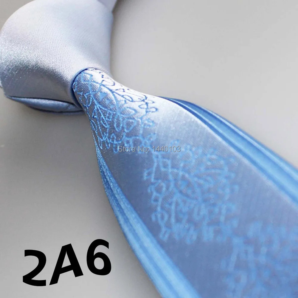 2017 Neckties For Men Latest Style Luxury Ties Light Blue/Pearl White