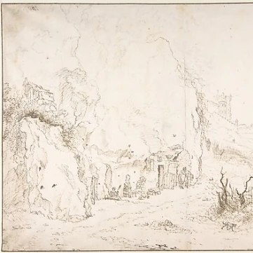 View of Saumur Poster Print by Willem Schellinks (Dutch  Amsterdam 1623  “1678 Amsterdam) (18 x 24)
