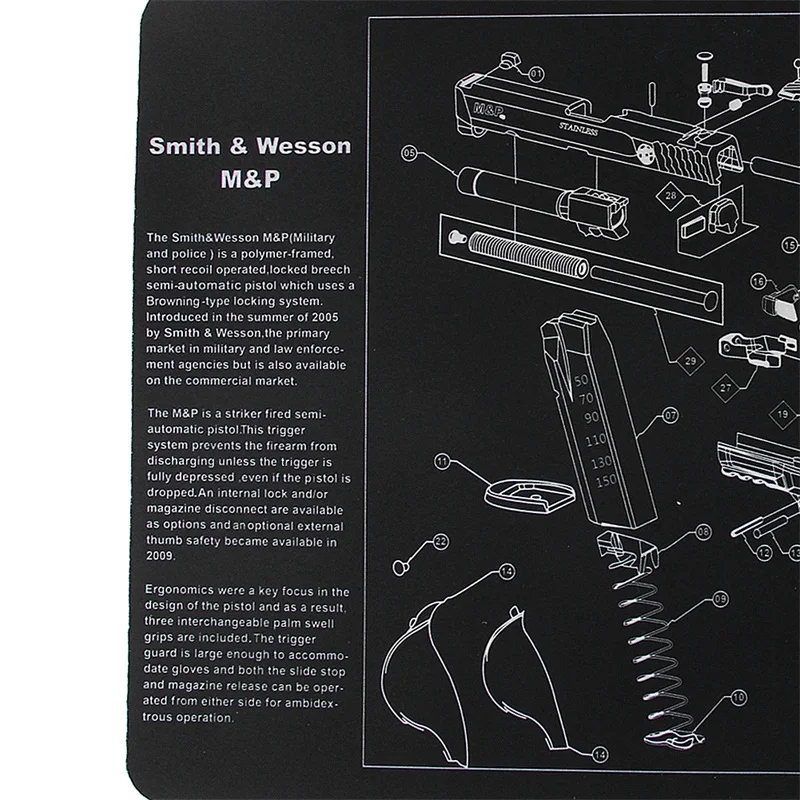 Smith & Wesson M&P Gun Cleaning Bench Mat RL37-0087 (7)