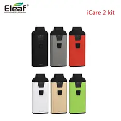 Оригинальный Eleaf icare 2 Starter kit электронных сигарет 650 мАч Батарея 2 мл распылитель с Eleaf IC катушки 1.3ohm VS Eleaf icare мини электронная сигарета