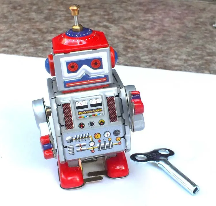 Buy Classic Boys Wind Up Robot Toys Tin Clockwork Toy