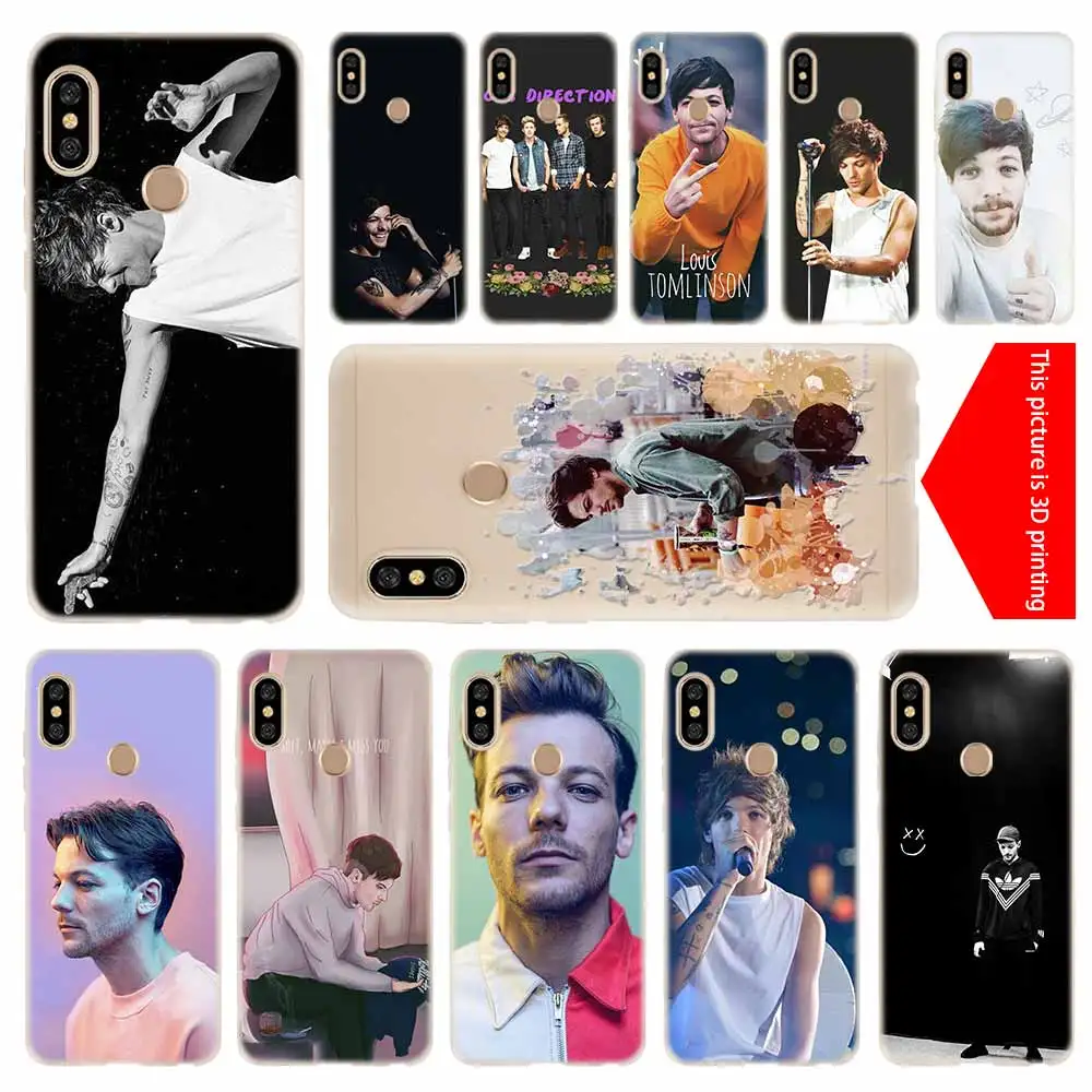 

One Direction Louis Tomlinson cover soft Silicone TPU Case For Xiaomi Redmi 3 4X 4a 5 Plus 5a S2 6a 6 Pro Note 7 5 6 4 3 5a