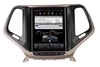 

10.4" Tesla Type Vertica screen Android 6.0 7.1 Fit JEEP Cherokee 2014 2015 2016 2017 2018 Car DVD Player Navigation GPS Radio
