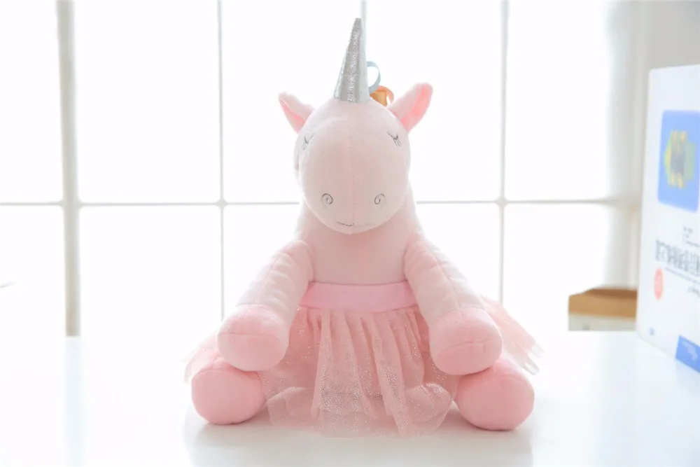 30cm 1pc Kawaii Ballet Unicorn Stuffed Plush Doll Baby Lovely Unicorn Animal Soft Cotton Plush Toys Kids Cute High Quality Gifts