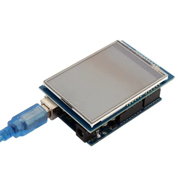 Новое поступление 2,8 дюймов 3,3 В 300 мА TFT lcd Щит сенсорный дисплей модуль для Arduino UNO с резистивной сенсорной панелью DIY Kit