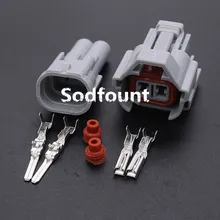 5 компл. Nippon Denso 2 Pin водонепроницаемый мужской и женский верхний слот топливный инжектор разъем 6189-0060