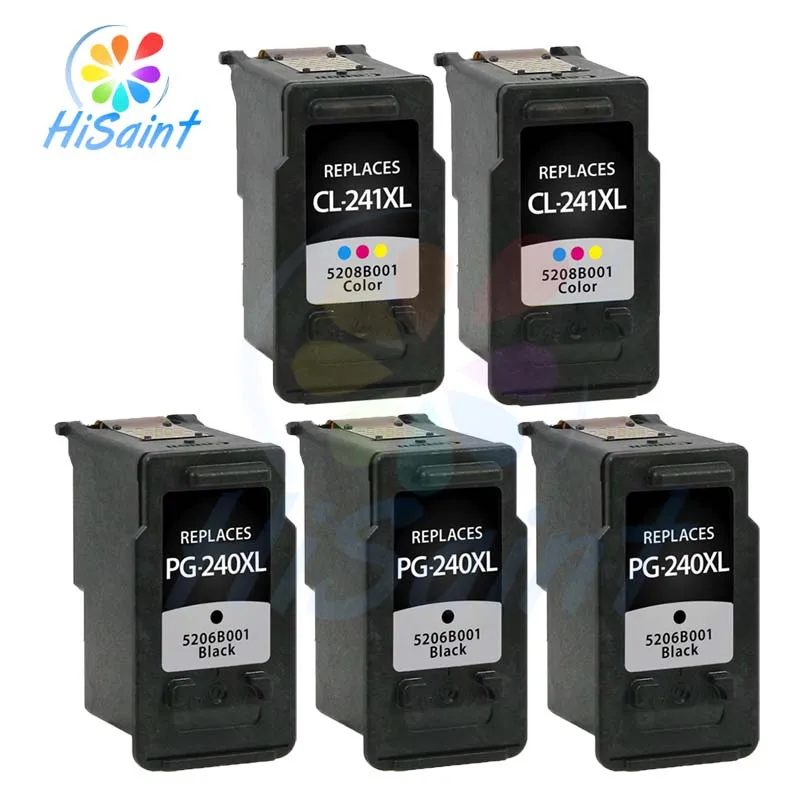 

5pcs HIGH QUALITY INK CARTRIDGE FOR CANON PG-240 CL-241 PG240XL CL241XL FULL FOR CANON PIXMA MG2120 MG2220 MG3120 PRINTER HOT