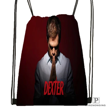 

Custom Dexter_season Drawstring Backpack Bag Cute Daypack Kids Satchel (Black Back) 31x40cm#20180611-02-75