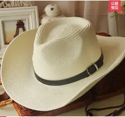 Новинка 2017 года Для мужчин Для женщин Защита от солнца экран Западной ковбойская шляпа Мода широкими полями Fedora Джаз Шляпа Для Защита от