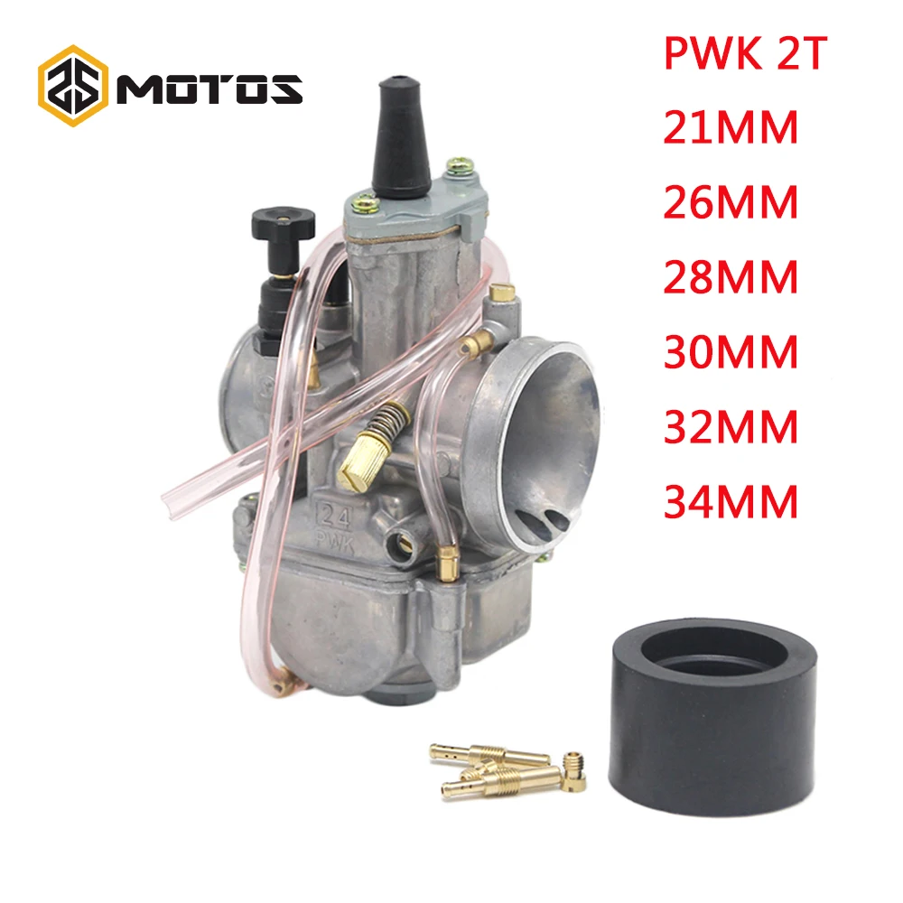 ZS MOTOS двигатель 2 T PWK КАРБЮРАТОР 2 T двигатель 21 24 26 28 30 32 34 мм карбюратор для Honda Yamaha гоночный мотор ATV