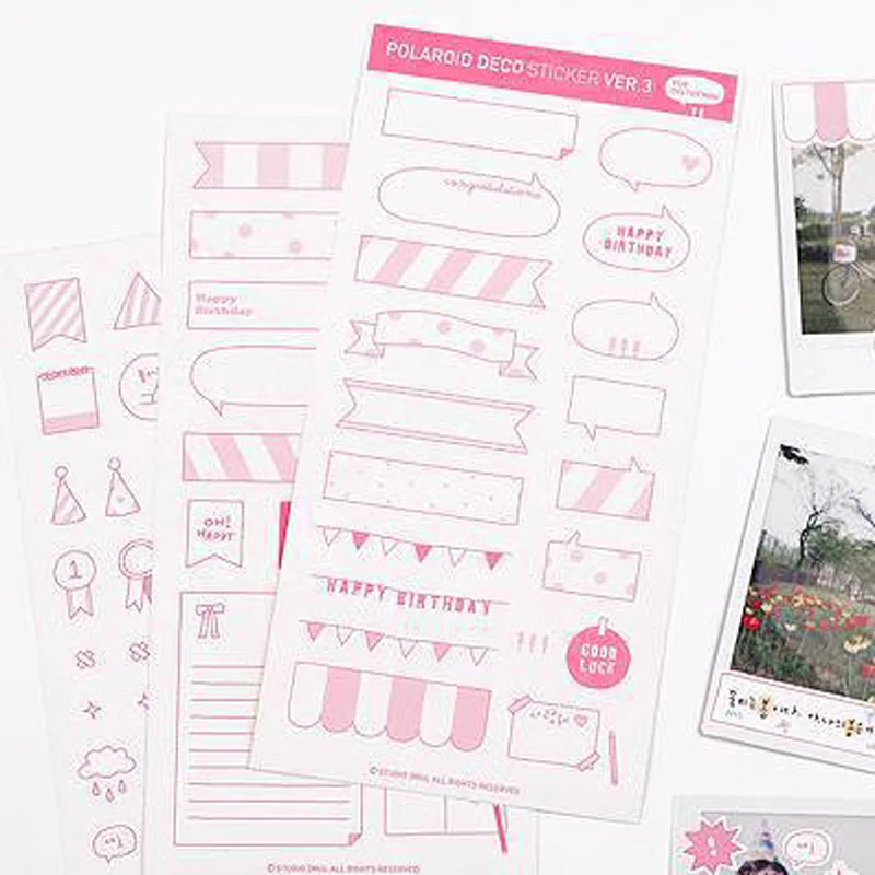 Joylong Kawaii стикер s Скрапбукинг фотография Поляроида Декор клевый Стикер Книга DIY