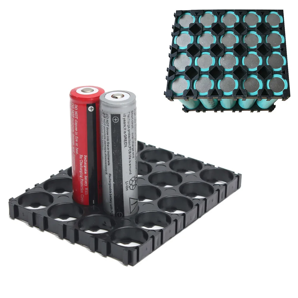 

New Hot 20/30/40/50 Pcs 4x5 Cell 18650 Batteries Spacer Holders Radiating Shell Plastic Bracket