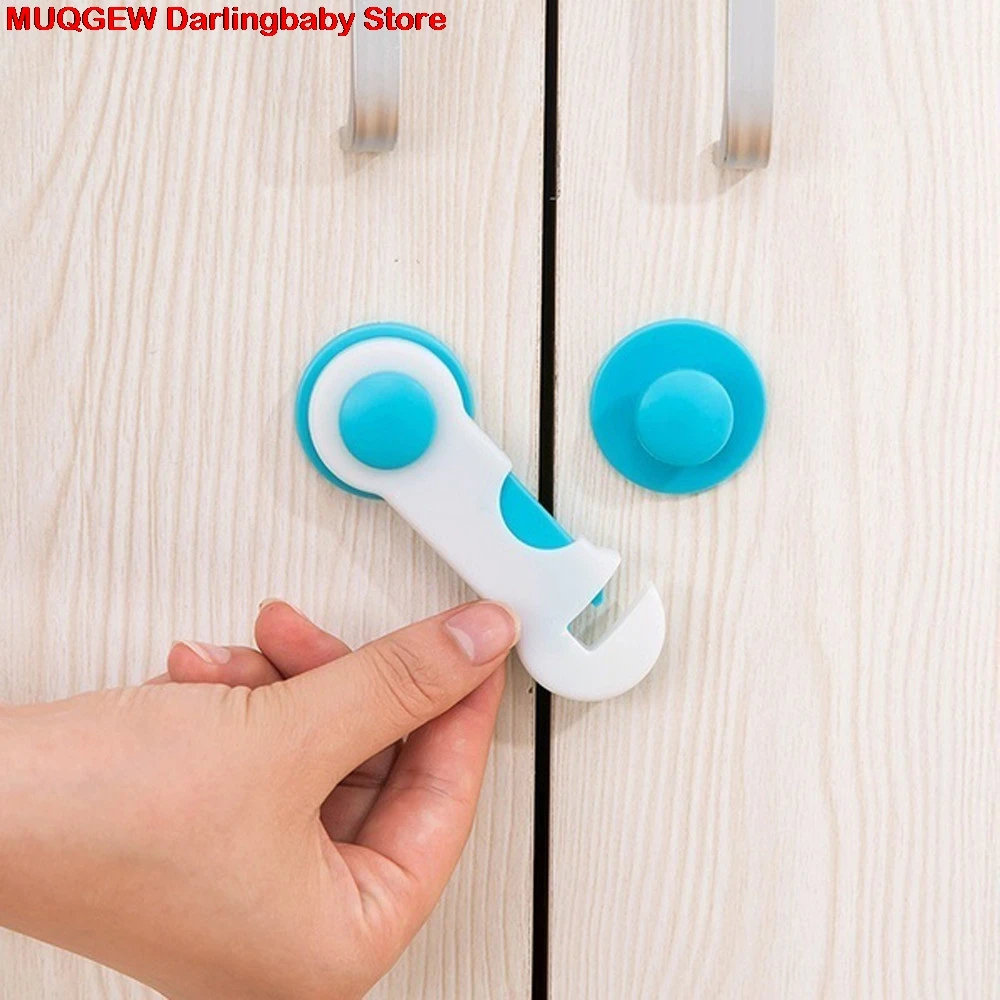 

4 PCS Baby Care Box Drawer Cupboard Wardrobe Door Fridge Safety Lock Multifunction Cabinet Locks Straps For Infantil Children