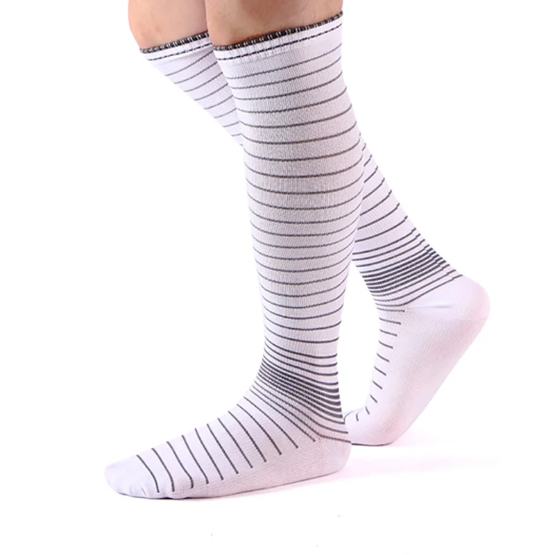 Hot Sale 1 Pair Men Women Sports Socks Knee Legging Stockings Soccer Baseball Football Over Knee Ankle Socks