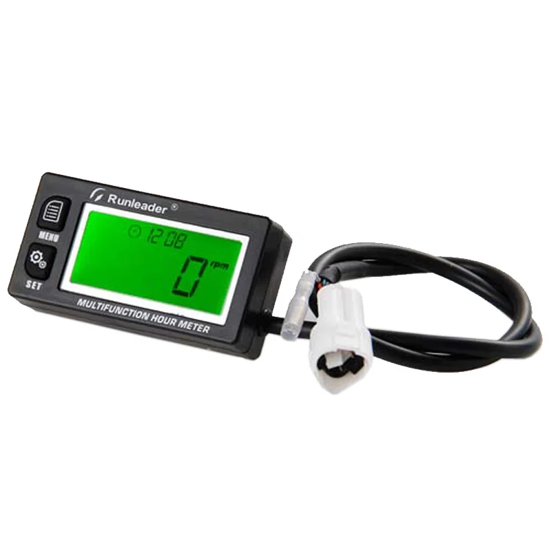 

China Suplier New Functional Digital Inductive Gasoline Engine Hour Meter Tachometer Maintenance Reminder Counter Meter