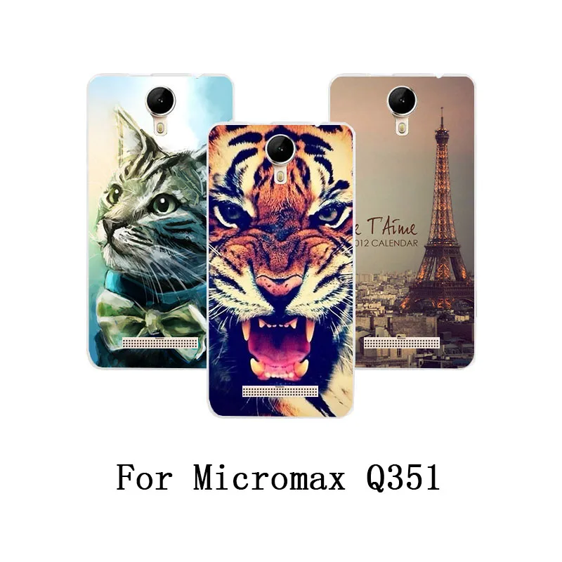 Мягкий ТПУ чехол для Micromax Q351 Чехлы силиконовые окрашенные Canvas Spark 2 Pro Fundas Capa Coque