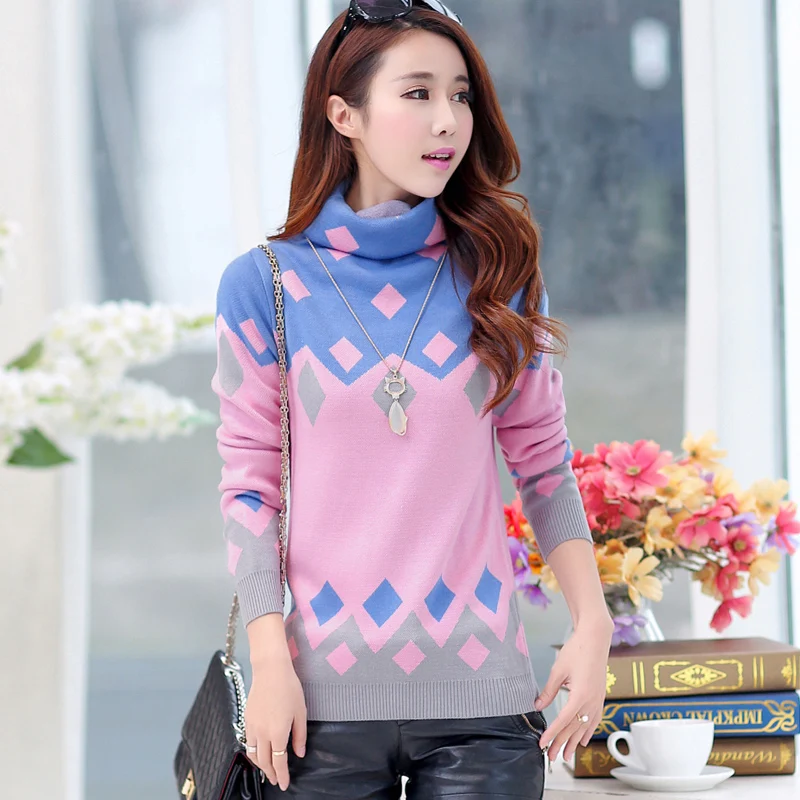Лидер продаж; сезон осень-зима; женские разноцветные свитера в стиле пэчворк; пуловеры для девочек; клетчатый свитер;