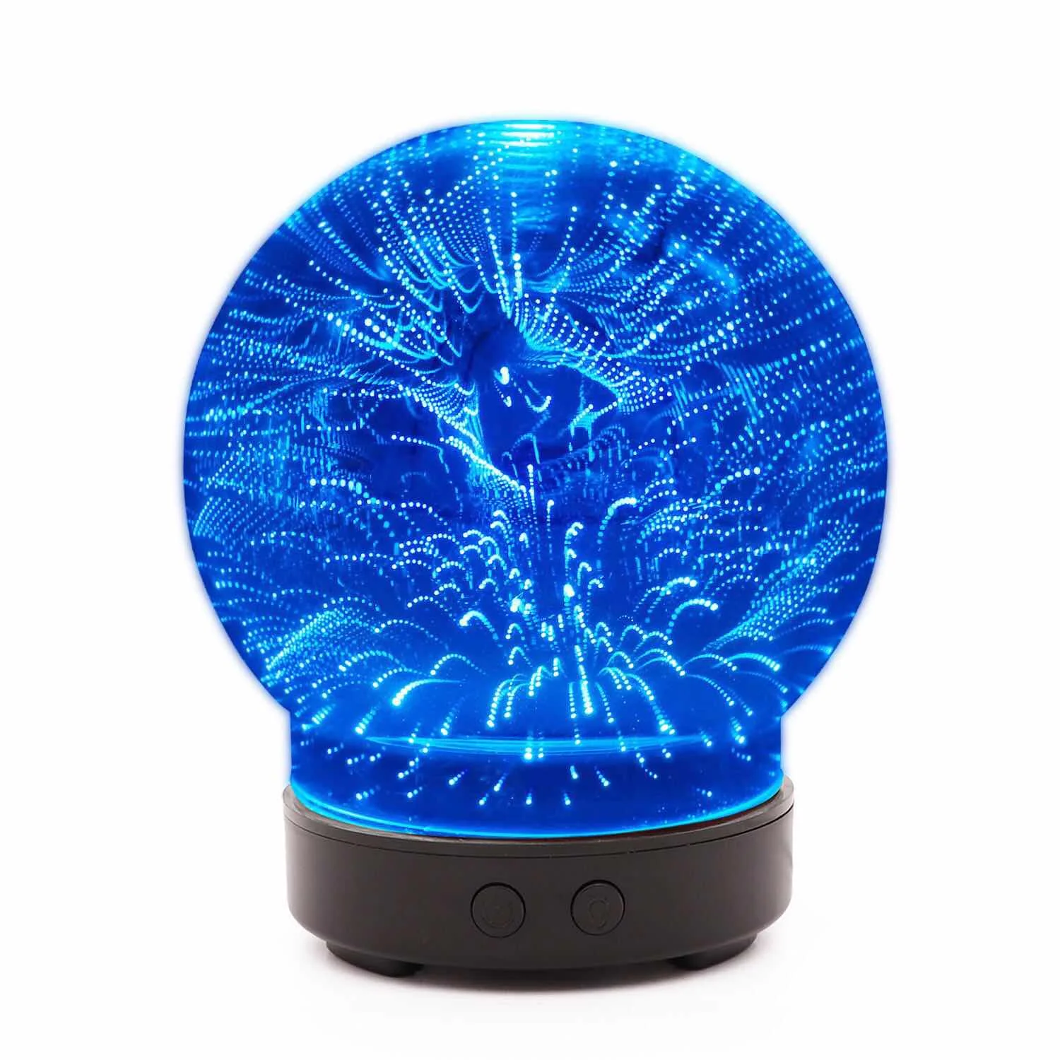 

Ultrasonic humidifier with seven color lamp 3d graphics, ultra-quiet household hydrating essential oil diffuser, 100ml