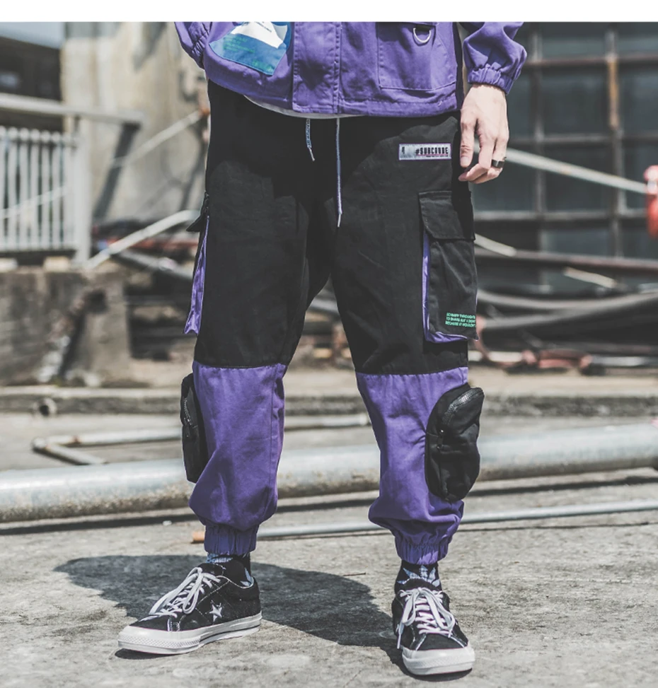Efungal спортивные брюки Для мужчин сезон: весна–лето карманы шаровары бегунов Цвет в стиле хип-хоп, штаны, для мужчин, скейтборд уличная PL03